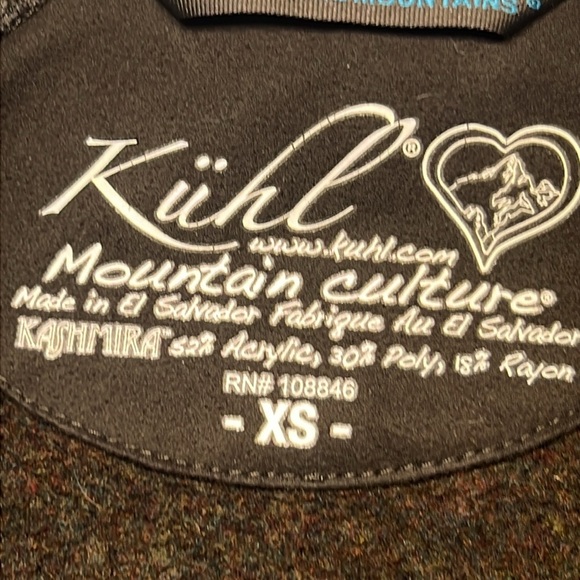 KUHL Brown and Grey Kashmira Zip Sweater. Mountain Culture. Size XS - Picture 9 of 9